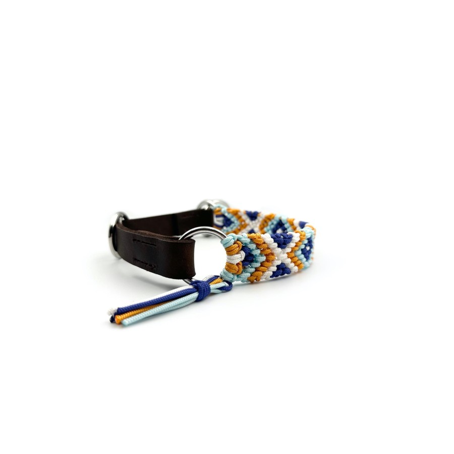 Tide – Sommerliches Freundschafts-Halsband aus Paracord und Leder | BorderCollier