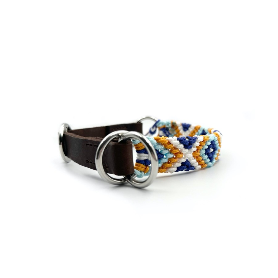 Tide – Sommerliches Freundschafts-Halsband aus Paracord und Leder | BorderCollier