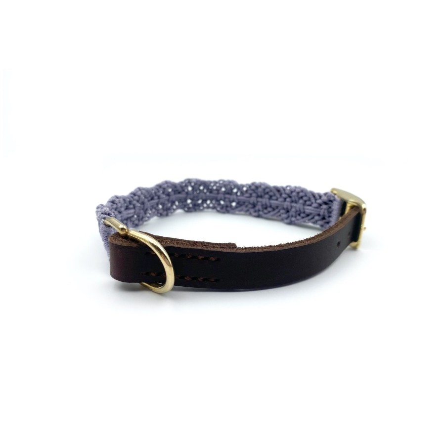 Makramee Hundehalsband Zivka – handgemacht für kleine Hunde
