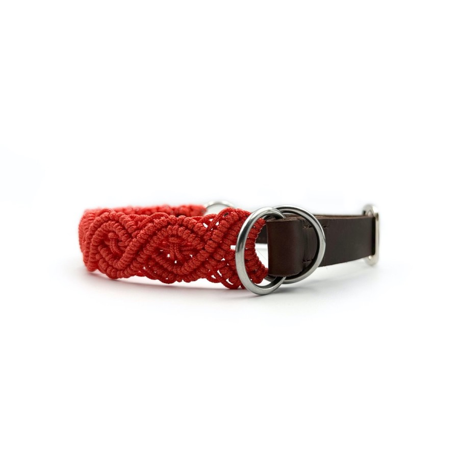 Makramee-Halsband „Rubina“ – aus Paracord handgeknüpft